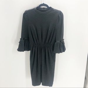 Andrew GN Wool Belted Grey Dress Sz 38